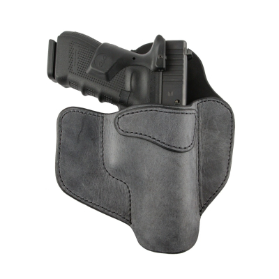 Grey Leather OWB Pancake Holster