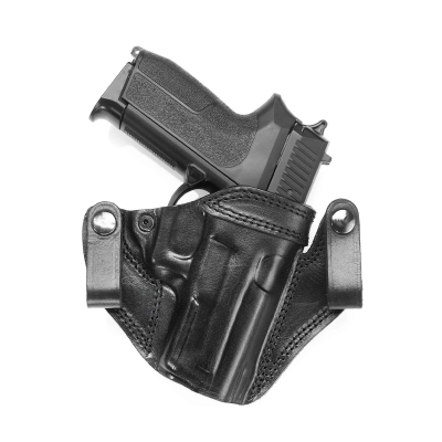 Black Leather IWB Holster (Open-Top)