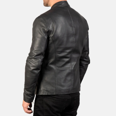 Ionic Black Leather Jacket