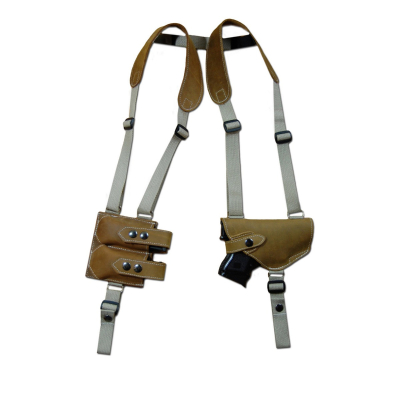 Leather Horizontal Shoulder Holster For Laser Pistols