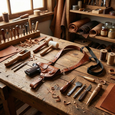 Leather Single Shoulder Holster for All-Day Carry