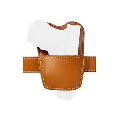 Leather Belt Carry Holster With Protective Body Shield