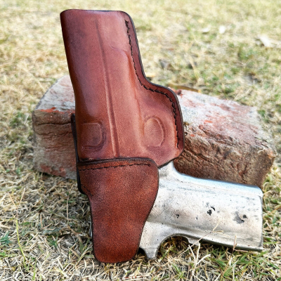 Snap Belt Loops Brown IWB Leather Holster