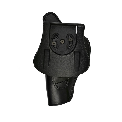 Premium Genuine Black Leather Paddle Holster for Colt King Cobra & Python .357 Magnum – Includes SpeedLoader Pouch