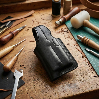 Black Police Duty Holster for 2 1/4 Duty Belt