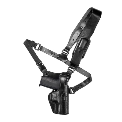 Black Leather Alaskan Chest Holster