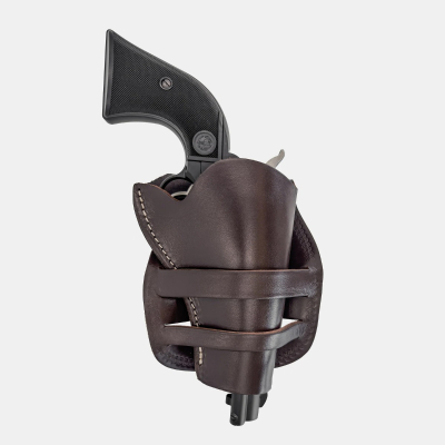Sheriff Style Belt Holster With Belt Slide