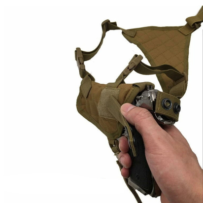Brown Tactical Double Pistol Underarm Shoulder Holster