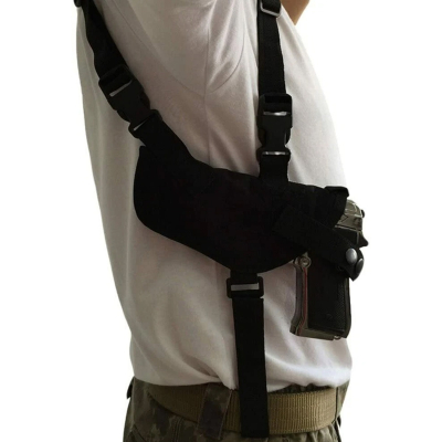 Black Tactical Double Pistol Underarm Shoulder Holster