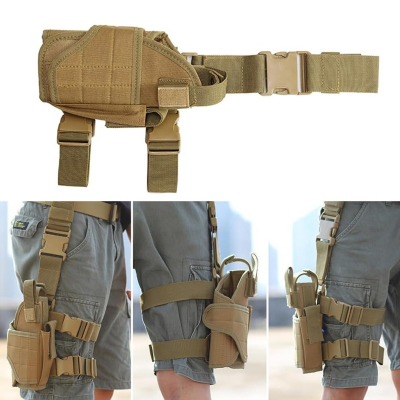 Tactical Nylon Drop Leg Holster with Adjustable Straps