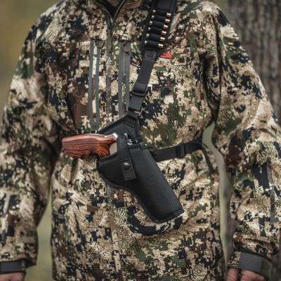 Black Nylon Outdoor Chest Carry Holster