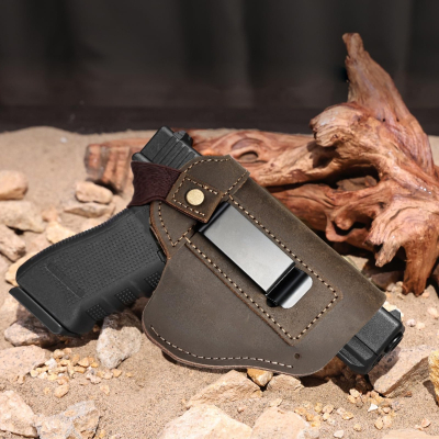 Universal Leather IWB Holster With Metal Clip