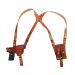 BH7D Horizontal Double Shoulder Leather Holster