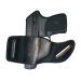 Black Leather OWB Belt Slide Holster