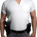 Black Premium Leather Shoulder And Belt Holster With Double Mag Pouch