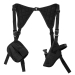 Black Tactical Shoulder Holster With Utility Pouch