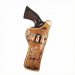 Brown Duty Holster with Bullet Loops