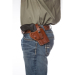 Tan leather Alaska Hunter hip holster worn OWB on belt for strong-side carry