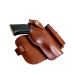 Brown Leather Tactical Drop-Leg Thigh Holster