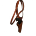 Brown Leather Western Shoulder Holster