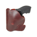 Burgundy Leather Pocket Holster for Snub Revolvers
