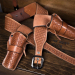 Champion Rig – Leather Gun Belt with Double Holster | Open Top OWB Leather Western Holster