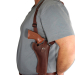 Brown Leather Vertical Revolver Shoulder Holster