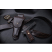 Dark Brown Leather Flap Belt Holster