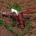 Doc Holliday Western Crossdraw Gunfighter Rig Holster