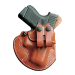Black Hybrid IWB Holster front view with molded thermo shell