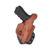 Brown Flat-Side Leather Paddle Holster with Thumb Break