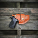 Tan Leather Holster with Horizontal Draw