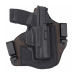Hybrid OWB belt holster front profile showing molded shell