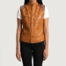 Westina Tan Leather Vest