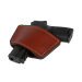 Rio Latigo Leather Dual Carry Holster – deep brown smooth finish – universal belt slide design