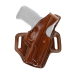Leather High Ride Belt Holster With Thumb Break brown leather high ride carry holster