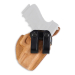 Leather IWB Guard Holster front view with molded pocket and reinforced mouth