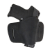 Leather Quick Slide Belt Holster in Black finish front view