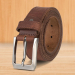 Men’s Genuine Leather Buckle Belt – Brown