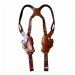 Leather double shoulder holster system with adjustable harness and vertical carry design