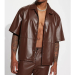 Men’s Classic Biker Leather Shirt