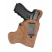 Natural Leather IWB Tail Gunner Holster – front angle – stabilizer wing design