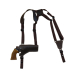 Brown Leather Horizontal Shoulder Holster for Revolvers – Webbing Harness