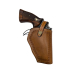 Open Bottom Crossdraw OWB Leather Holster