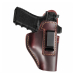 Brown Leather IWB Holster Multi Fit – genuine leather concealed carry holster with steel belt clip