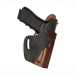 Shark Trim Leather Thumb Break Belt Holster
