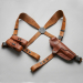 Leather Shoulder Holster Rig with Dual Magazine Pouch