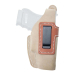 Tan Leather IWB Holster With Steel Clip front view suede leather concealed carry holster