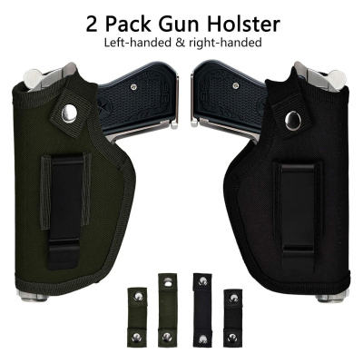 Black Universal Ambidextrous Nylon IWB/OWB Clip Holster