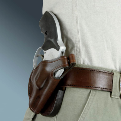 Brown Leather Mini Paddle OWB Holster